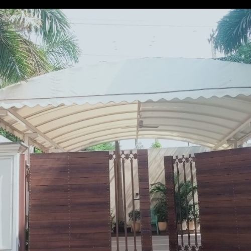 Pvc Outdoor Awnings - PVC, Standard Size, White | Weather Resistant, Waterproof, Easy to Install, Leak Resistant