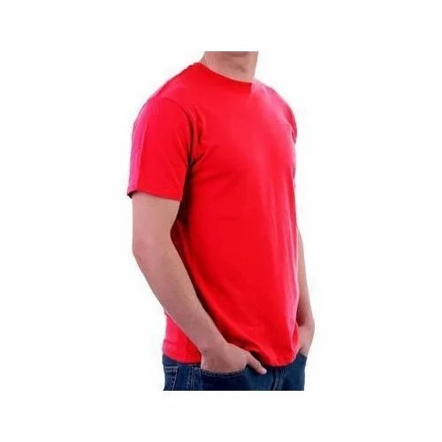 Red Round Neck T Shirt