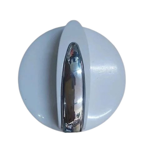 Washing Machine Timer Control Knob - Color: White And Silver