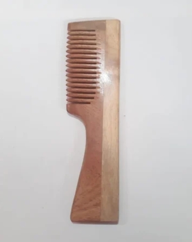 Wide Handle Neem Wooden Comb