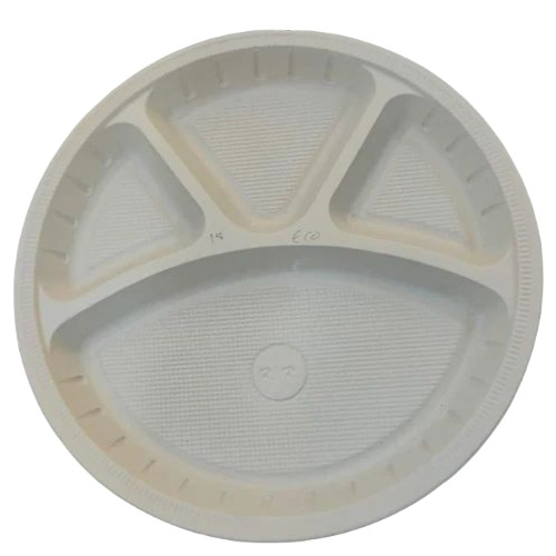 4 Compartment Disposable Plastic Plate