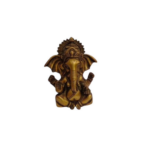 6 Inch Brass Ganesh Statue