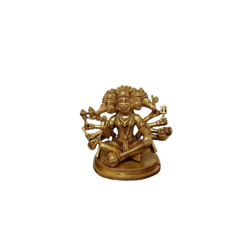 Brass Punchmukhi Hanuman Statue
