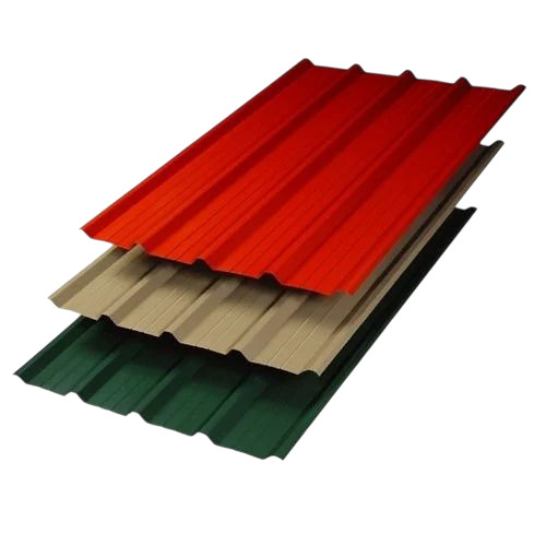 Color Coated Metal Roofing Sheets - Aluminum Alloy 3320x1075 mm, 0.50 mm Thick, Durable Fine Finished