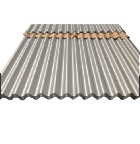 Hot Rolled Gi Corrugated Roofing Sheet - Iron, 10 Foot, Grey, 1mm Thickness | Durable Fine Finished Plain Tiles