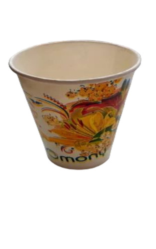 Printed Paper Cup - Paper, 6 Inch, Multicolor | Lightweight, Disposable, Round, 180 ML Capacity