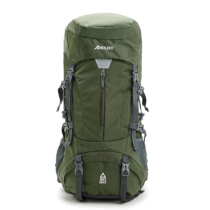 Boldfit Rucksack Bag 60 Litres Trekking Bag