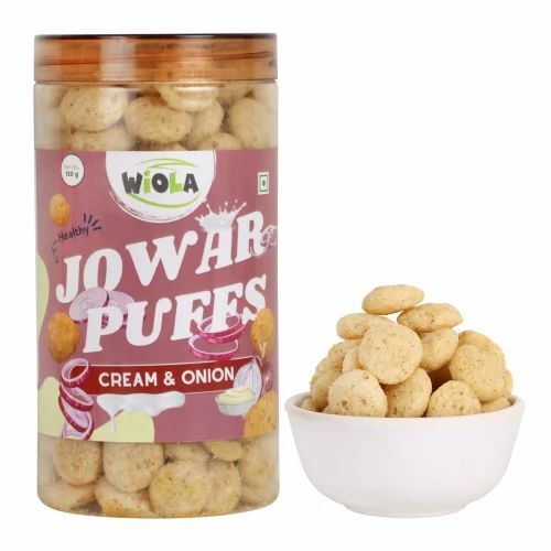 Cream & Onion Jowar Puff Snack