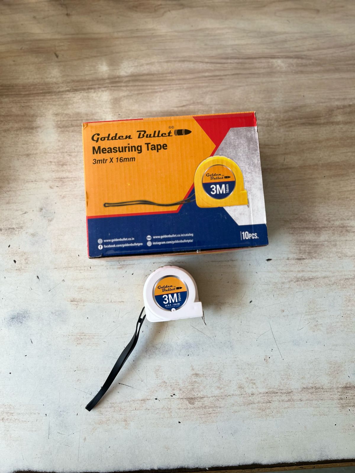Golden Bullet Measure Tape 3M
