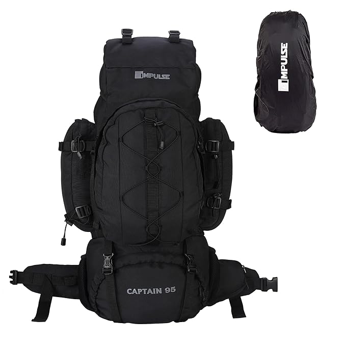Impulse Rucksack bags 95 litres travel bag for men tourist bag for travel backpack for hiking trekking Bag for men camping 