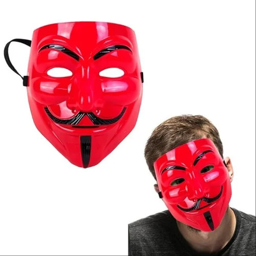 Red Hacker Mask