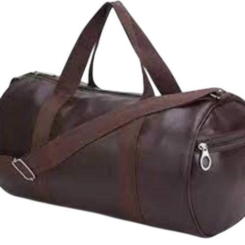 Brown Leather Duffle Bag