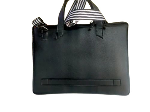 Leather Messenger Bags - Color: Black