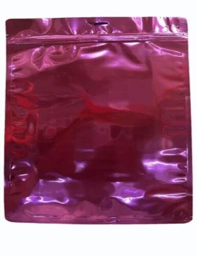Pink Metallic Zipper Pouch