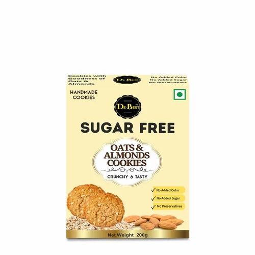 Sugar Free Oats & Almonds Cookies