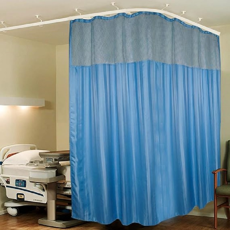 Lushomes Polyester Hospital Curtains  - Size: 18 X 7 Fit