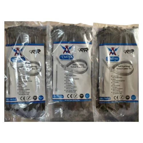 Polished Black Nylon Cable Tie