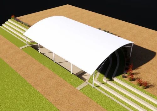 Stadium Tensile Structure - Color: Yellow
