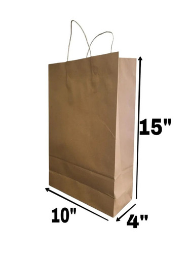 15 Inch Brown Paper Grocery Bag