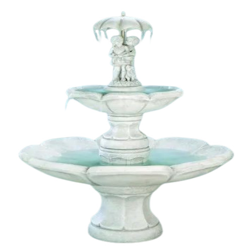 5 Feet White Marble Garden Fountain