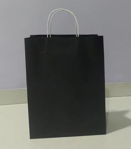 Black Craft Paper Bag - Kraft Paper Black | Biodegradable Durable Eco Friendly