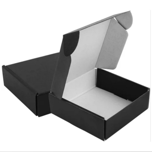 Black Die Cut Corrugated Box 