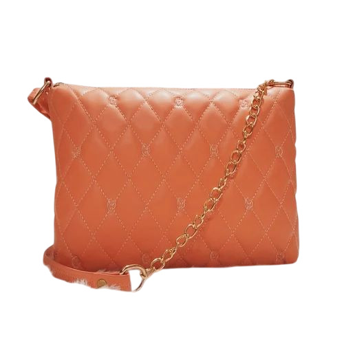 Peach Color Ladies Sling Bag 