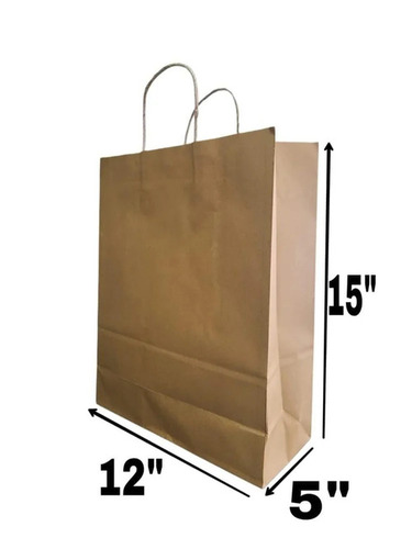 Plain Brown Paper Grocery Bag