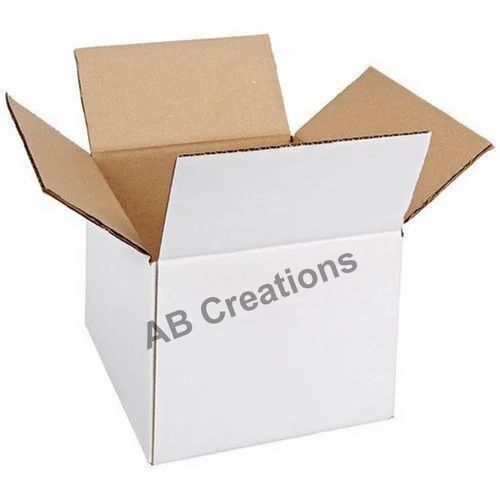 White Corrugated Packaging Boxes