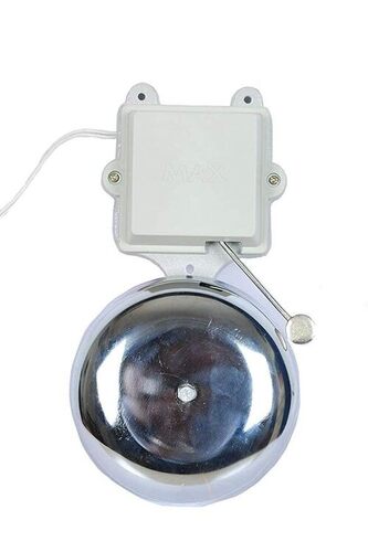 12 Inch Electrical Gong Bell - Color: Grey