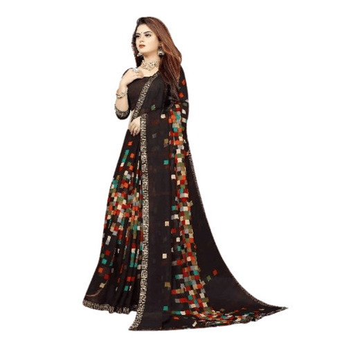 Black Printed Sarees