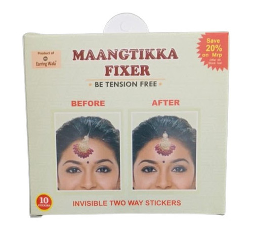 Maang Tikka Fixer - Color: Golden