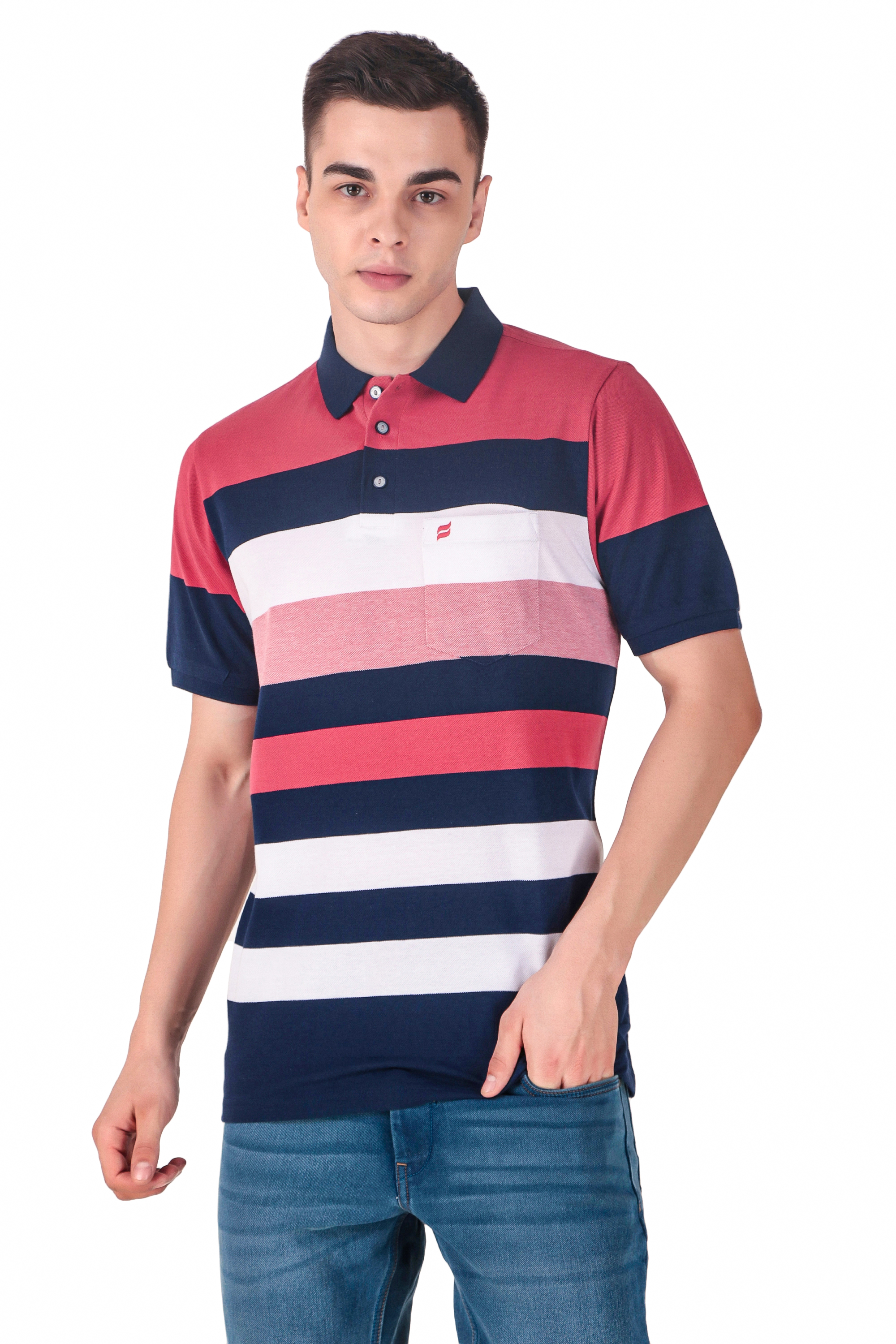 Striped Polo T Shirts