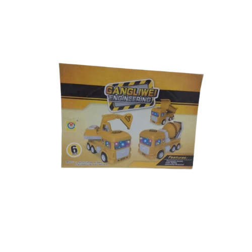 Construction Truck Toy - Plastic, Portable Size, Bright Yellow Color | Realistic Design with Moving Parts, Easy to Handle, Sparks Imagination