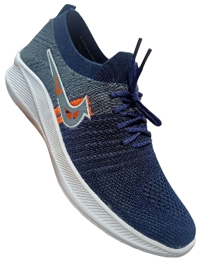 Navy Blue Mens Sports Shoes - Season: Summer