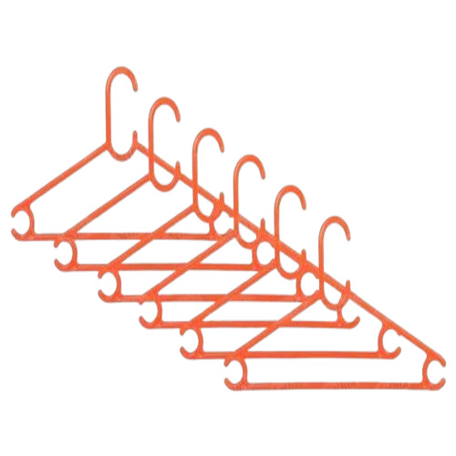 Orange Plastic Cloth Hanger - Polished Plain Plastic, Orange | Garment Hanger, Childrens Cloths Hook