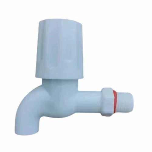 White Turbo Pvc Bib Cock 