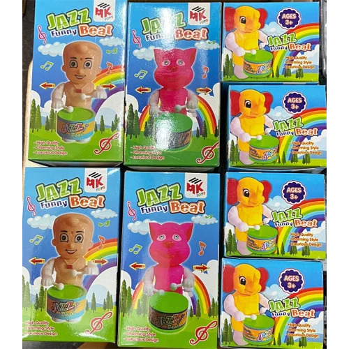 2228 Windup Key Drum Box Toy