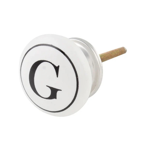 Ceramic Alphabet Cabinet Knobs