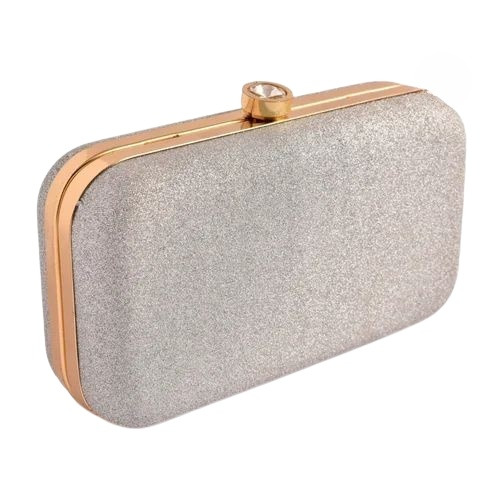 Grey Ladies Clutch Bags