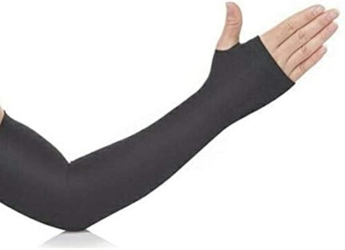 4 Way Lycra Power Elbow Support - Color: Black