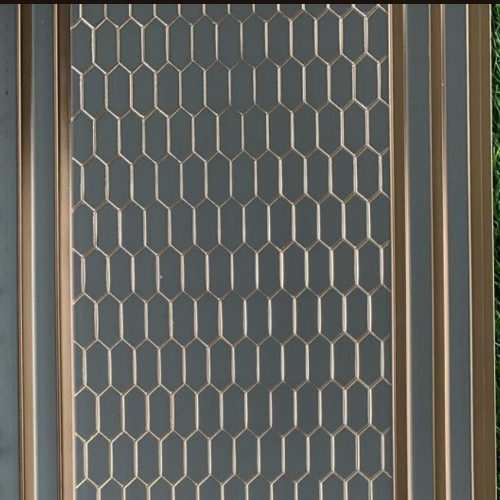 Charcoal Louvers Wall Panel - Charcoal Material, Square Shape, Brown Color | Stylish Design, Lightweight, Heat Resistant, Noise Reduction