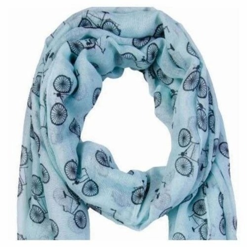Rayon Stoles - Standard Size, Blue & Black | Breathable, Lightweight, Skin-Friendly, Quick Dry
