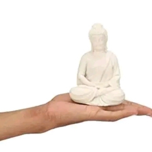 Durable White Buddha Statue