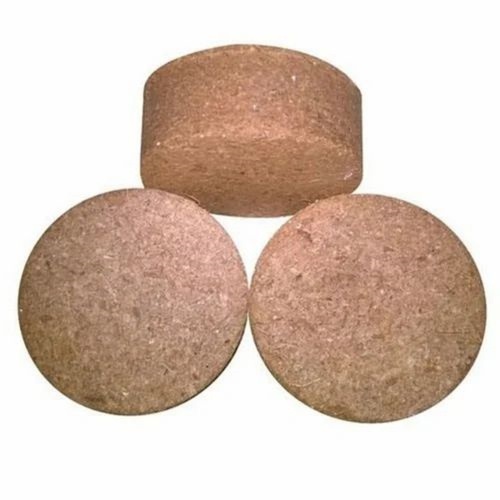 60 mm Coco Peat Disc - Coconut Fiber, 15mm Thick, Dark Brown, 40g | Anti-Bacterial, Cool, Water Proof, Eco Friendly