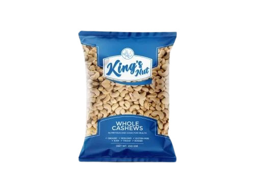 Cashew Nut Packaging Pouch - Plastic Stand Up Pouch, Multi Color Printed Design | Versatile for Cashew Nut Storage and Display