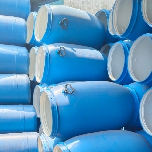 plastic drums