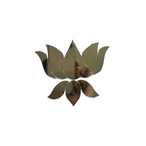 Lotus Shape Silver Mirror K-109