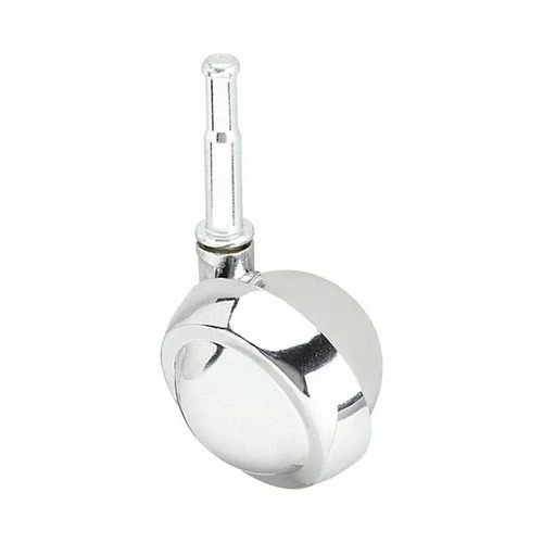 Metal Ball Caster - Stainless Steel 2 Inch Silver, Polished Finish, Swivel Stem Without Brake