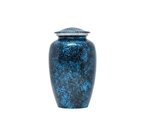 Blue And Black Human Cremation Ashes Urns